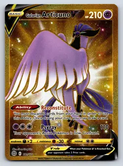 Galarian Articuno V 181/172 Secret Rare Brilliant Stars Pokemon Near Mint - Image 1