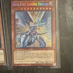 Yu-Gi-Oh! TCG Konami 1st Edition LCKC Blue-Eyes/ Shining Dragon 4 Foil Lot - Image 5