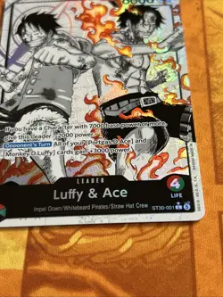 ST30-001 Luffy & Ace leader Alt Art (Parallel) One Piece Card Game ENGLISH Deck - Image 2