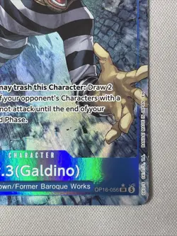 One Piece OP16 - Time of Battle - Mr.3 (Gadino) - Alt Art #056 - Image 4
