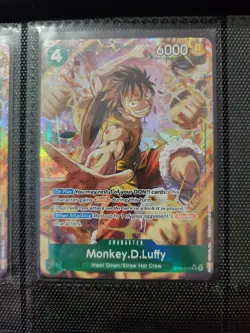Monkey D. Luffy ST30-012 SR Parallel Start Deck EX Luffy & Ace ONE PIECE Card NM - Image 1