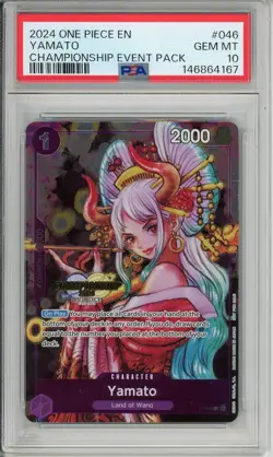 One Piece Graded: Yamato P-046 Championship Event Pack (2024) PSA 10 - Image 1