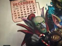 Very Rare! World Of Warcraft Cryptozoic “Feast Of Winterveil” Playmat - Image 3