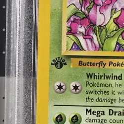 Butterfree D Edition Error Misprint Pokemon Card PSA 8 NM/Mint Condition 33/64 - Image 2