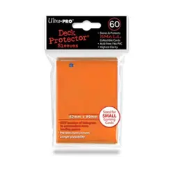 Ultra Pro Small Card Sleeves Deck Protector Sleeves - Small, Orange (60) New 74427829681 - Image 1