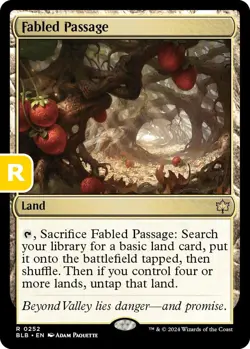 MTG Fabled Passage BloomBurrow Rare Land NM - Image 1