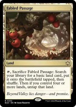 MTG Fabled Passage BloomBurrow Rare Land NM - Image 2
