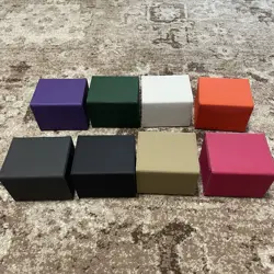 Deck Boxes Lot Of 8 Tcg Mtg Lorcana Commander Multicolor Magnetic Faux Leather - Image 1