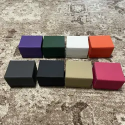 Deck Boxes Lot Of 8 Tcg Mtg Lorcana Commander Multicolor Magnetic Faux Leather - Image 2