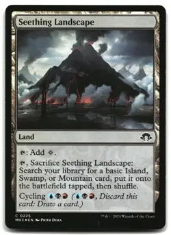 MTG Seething Landscape Foil C Modern Horizons 3 225 MP - Image 1