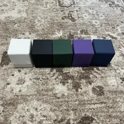 Deck Boxes Vertical Magnetic Faux Leather Lot Of 5 Lorcana Mtg Commander - Image 1