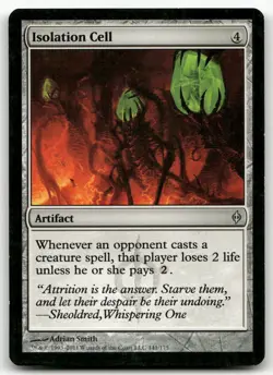 Isolation Cell #141 (MP) New Phyrexia NPH Magic MTG - Image 1
