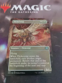Mtg. Flickerwisp. Foil Borderless. Double Masters 2022. Pack Fresh - Image 1