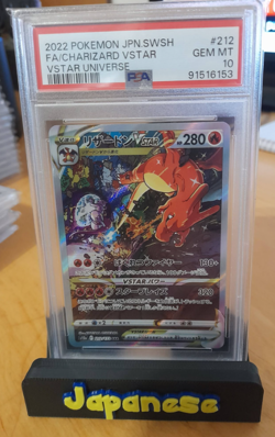 Pokemon Charizard V STAR 212/172 PSA10 Japanese Vstar universe - Image 1