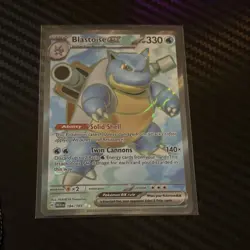 Pokemon Blastoise ex 184/165 151 - NM - Image 1