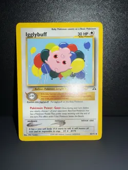 Igglybuff 40/75 Pokemon Vintage English Neo Discovery WOTC 2001 - Image 1