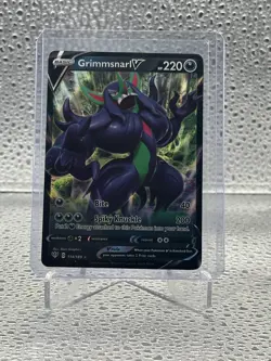 2020 Pokemon TCG Grimmsnarl V 114/189 Darkness Ablaze Ultra Rare Holo - Image 1
