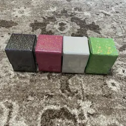 Deck Boxes Sparkly Glitter MTG lorcana Commander Tcg Lot Of 4 Black Pink Green - Image 1