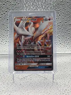 2018 Pokemon TCG Reshiram GX 11/70 Dragon Majesty Holo - Image 1