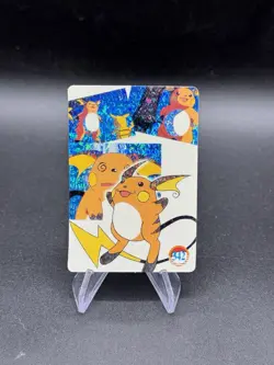 Raichu Holo Pokemon Vintage Pocket Monster Vending Prism Sticker 342 - Image 1