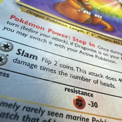 Dragonite 19/62 Fossil Regular Pokemon - Image 3