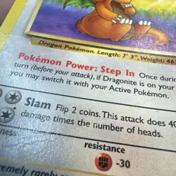 Dragonite 19/62 Fossil Regular Pokemon - Image 5