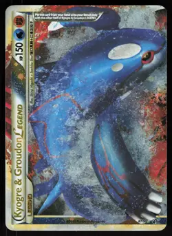 Pokemon Kyogre & Groudon LEGEND 87/90 HGSS Undaunted LEGEND Lightly Played - Image 1