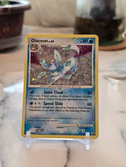 Pokemon TCG Glaceon 5/100 Majestic Dawn Holo Vintage Heavy Play - Image 1