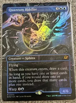 Quantum Riddler (Borderless) FOIL* Edge of Eternities MTG Near Mint - Image 1