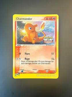 CHARMANDER 98/97 HOLO CITY CHAMPIONSHIP STAMP, POKEMON 2003 EX DRAGON, NM - Image 1
