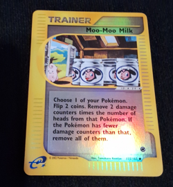 Nintendo Moo-Moo Milk 155/165 Expedition Base Set Reverse Holo - Image 1