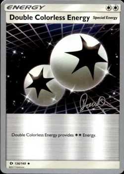 Pokemon World ChampionsDouble Colorless Energy - 2017 (Diego Cassiraga) #136/149 - Image 1