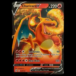 2022 Pokemon Brilliant Stars Charizard V Ultra Rare 017/172 NM - Image 1