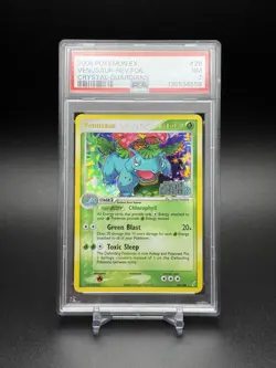 2006 POKEMON EX CRYSTAL GUARDIANS VENUSAUR #28 REVERSE FOIL NEAR MINT PSA 7 - Image 2