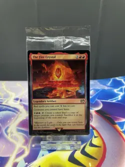 The Fire Crystal FOIL Prerelease Promo SEALED 135 Final Fantasy FIN MTG Rare NM - Image 1