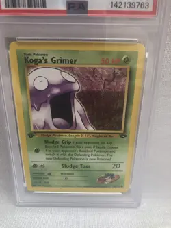 PSA 9 Pokemon WOTC 1st Edition Gym Challenge Koga’s Grimer 78/132 Common MINT - Image 2