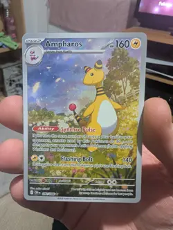 Ampharos 090/086 IR ME04: Chaos Rising CRI Pokemon TCG - Image 1