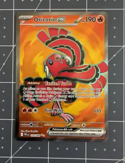 Oricorio ex 110/094 Ultra Rare Phantasmal Flames Pokemon Near Mint - Image 1