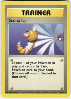 Scoop Up 78/102 Rare Base Set Unlimited Pokemon LP - Image 1