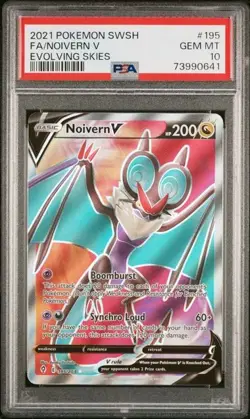 Noivern V 195/203 Full Art GEM MINT PSA 10. Pokemon SW&SH Evolving Skies - Image 1