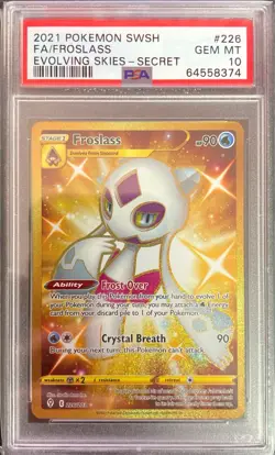 Froslass 226/203 Secret Rare GEM MINT PSA 10. Pokemon SW&SH Evolving Skies - Image 1