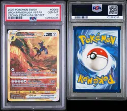 Origin Forme Dialga VSTAR GG68/GG70 GEM MINT PSA 10. Pokemon SW&SH Crown Zenith - Image 3
