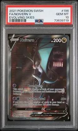Noivern V 196/203 Alternate Art GEM MINT PSA 10. Pokemon SW&SH Evolving Skies - Image 1