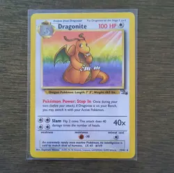 The Pokemon Company Dragonite 19/62 Fossil Unltd Regular Rare 100 HP EN - Image 1