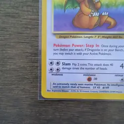 The Pokemon Company Dragonite 19/62 Fossil Unltd Regular Rare 100 HP EN - Image 4