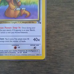 The Pokemon Company Dragonite 19/62 Fossil Unltd Regular Rare 100 HP EN - Image 5