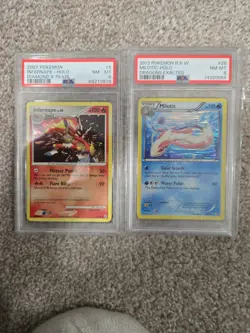 Pokemon Infernape LV.40 Diamond & Pearl 5/130 Holo And Milotic Holo PSA Graded 8 - Image 1