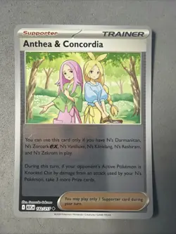 Pokemon TCG * Anthea & Concordia 182/217 REVERSE HOLO * ME Ascended Heroes NM - Image 1