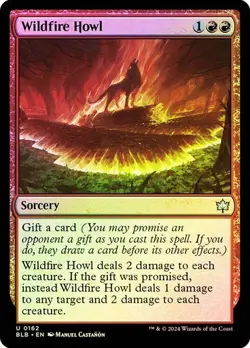 MTG-Wildfire Howl Bloomburrow(NM-FOIL)#162 - Image 1