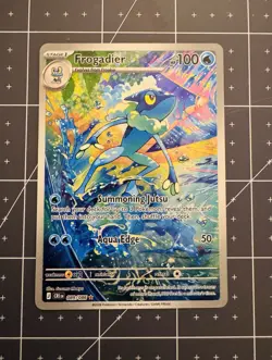 Frogadier 089/086 Illustration Rare Holo NM Pokemon Me04: Chaos Rising - Image 1